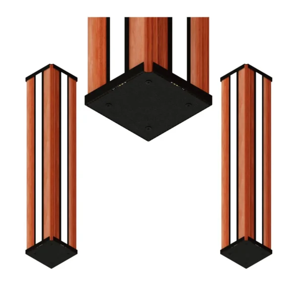 Arandela Led Athenas 18w Bivolt Dois Focos Madeira Maçica