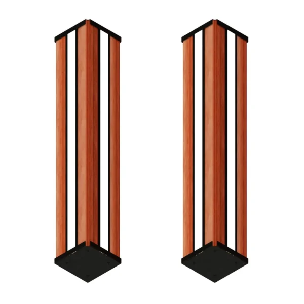 Arandela Led Athenas 18w Bivolt Dois Focos Madeira Maçica - Imagem 3