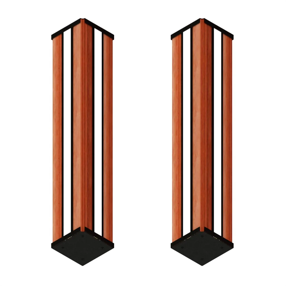 Arandela Led Athenas 18w Bivolt Dois Focos Madeira Maçica