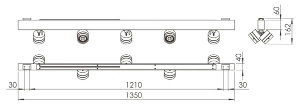 Luminária Led Carolina 35w 3500lm Madeira Maciça - Imagem 5