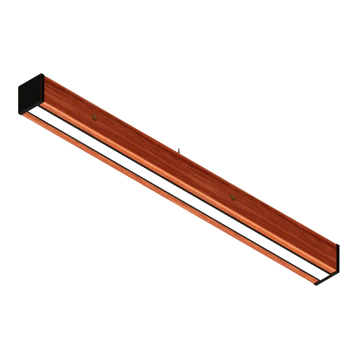 Luminária Led Diamante 36w 4000lm Bivolt Madeira Maciça