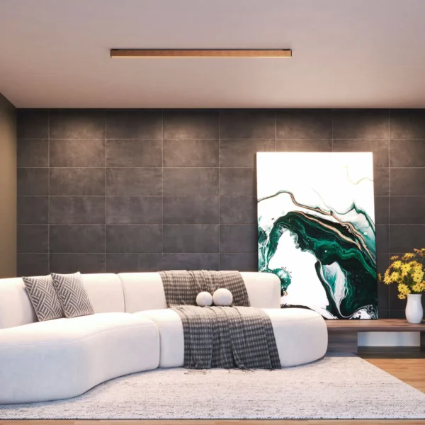 Luminária Led Egito 18w 2000lm Bivolt Madeira Maciça - Imagem 11