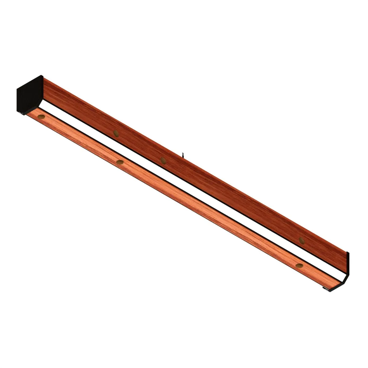 Luminária Led Jade 36w 4000lm Bivolt Madeira Maciça