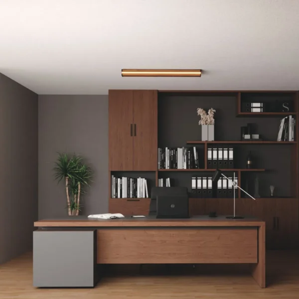 Luminária Led Ônix 36w 4000lm Bivolt Madeira Maciça - Imagem 12