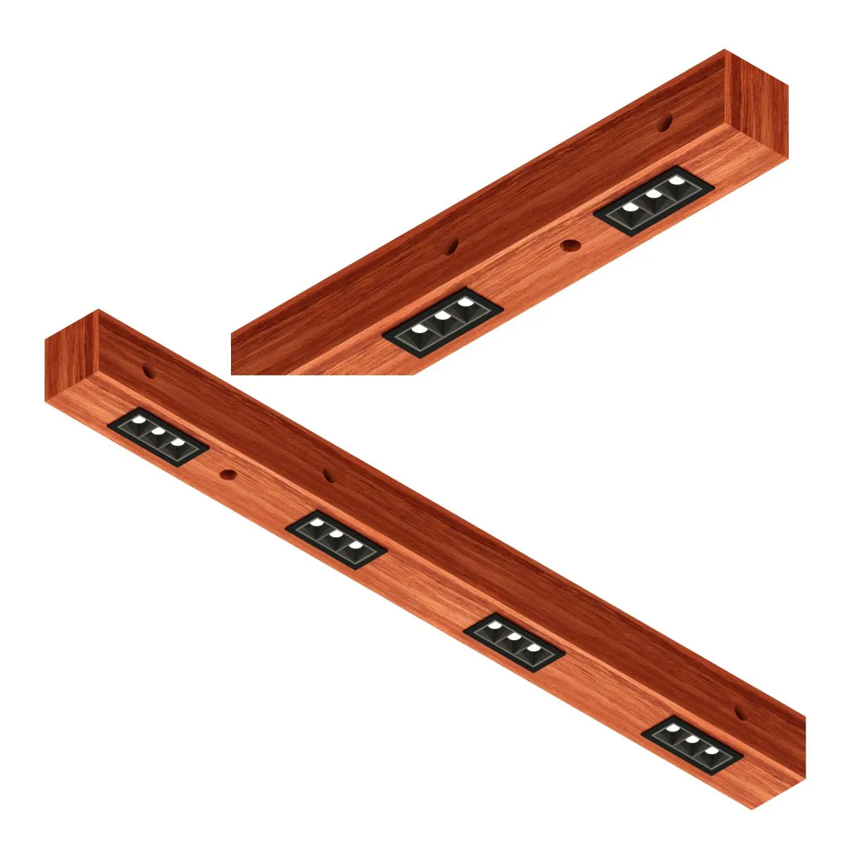 Luminária Perseu 12w Bivolt Madeira Maciça