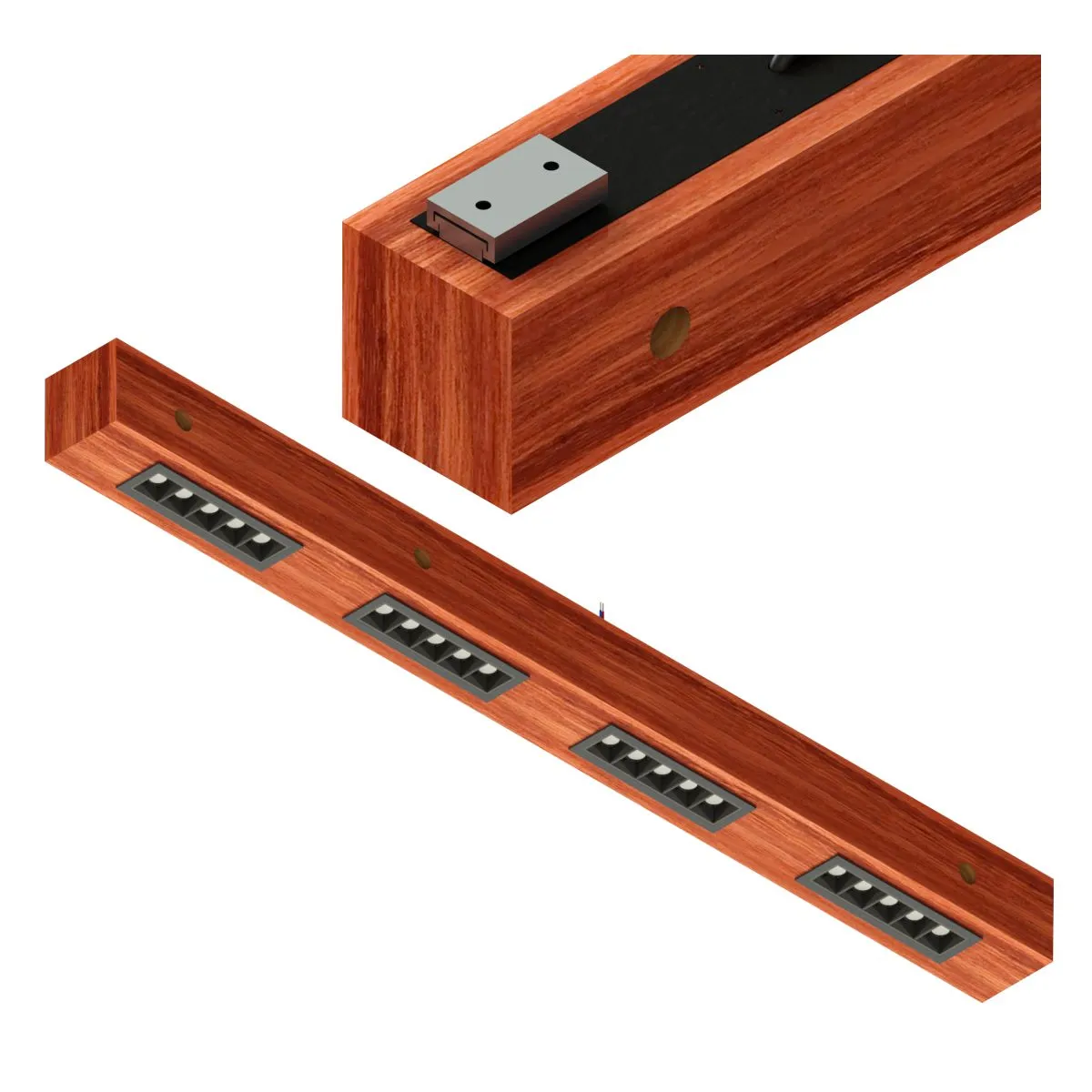 Luminária Perseu 40w Bivolt Madeira Maciça