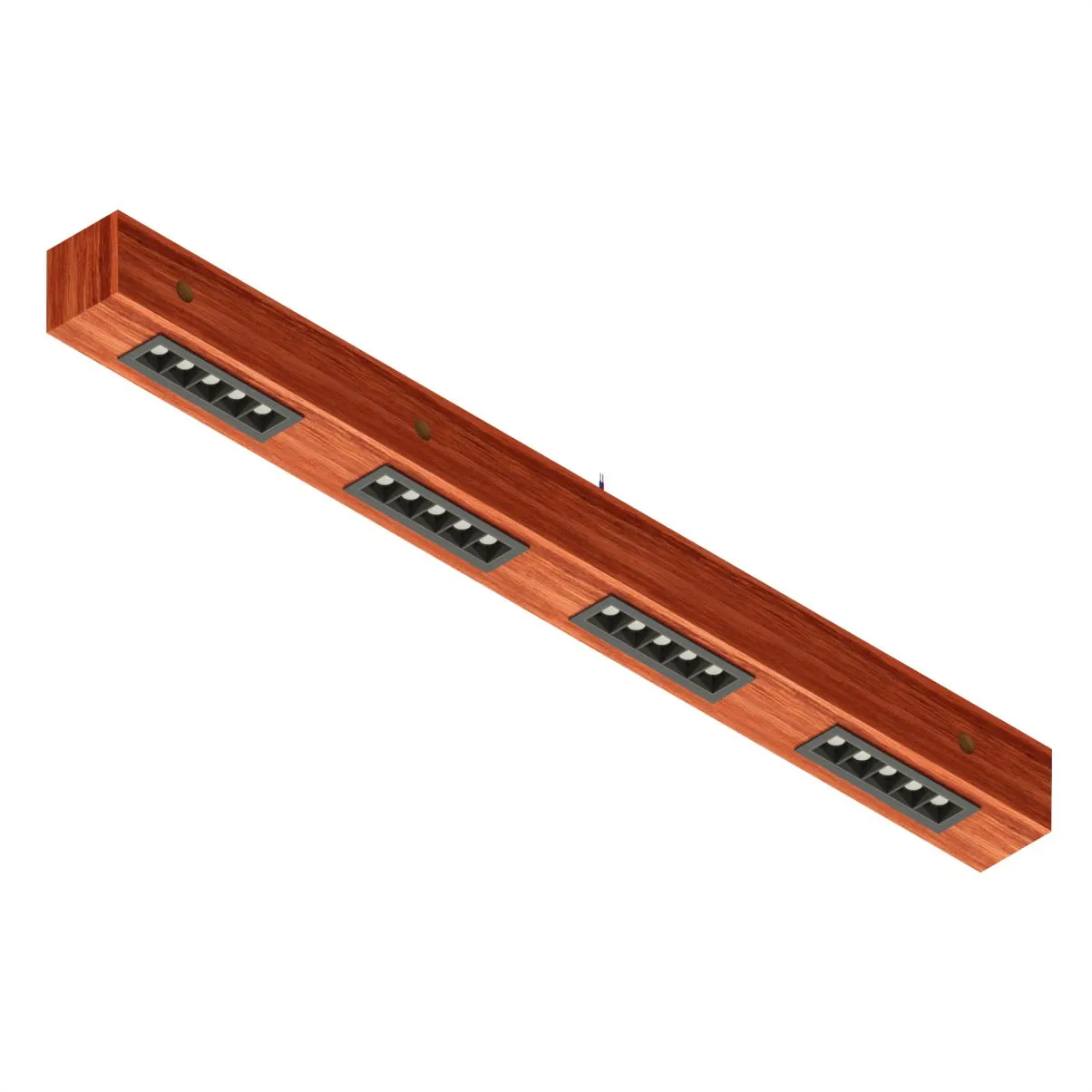 Luminária Perseu 40w Bivolt Madeira Maciça