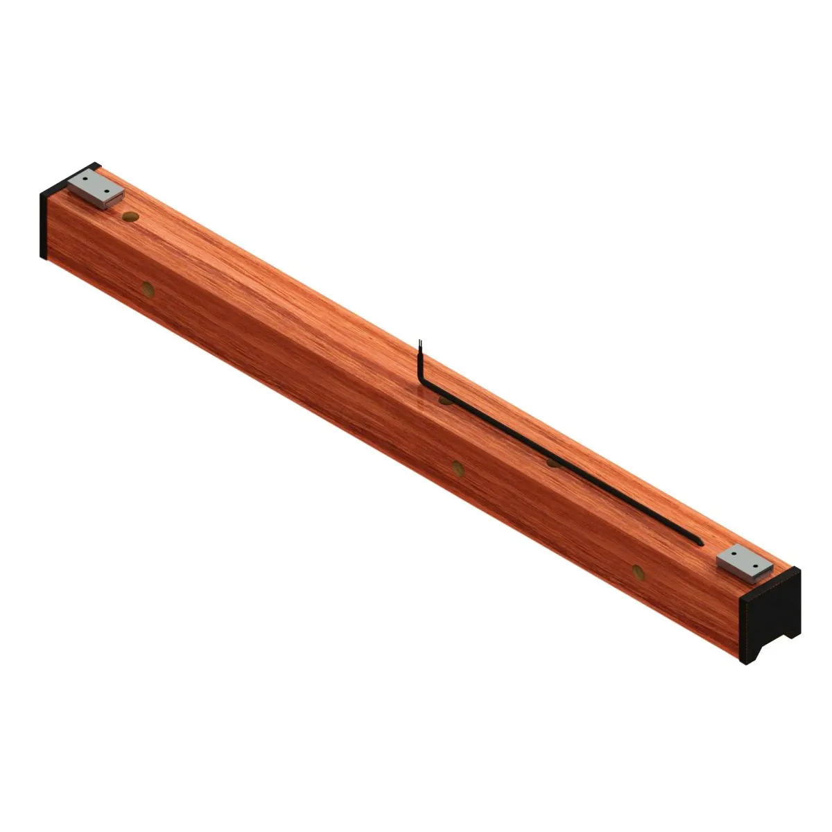 Luminária Led Rubi 36w 4000lm Bivolt Madeira Maciça