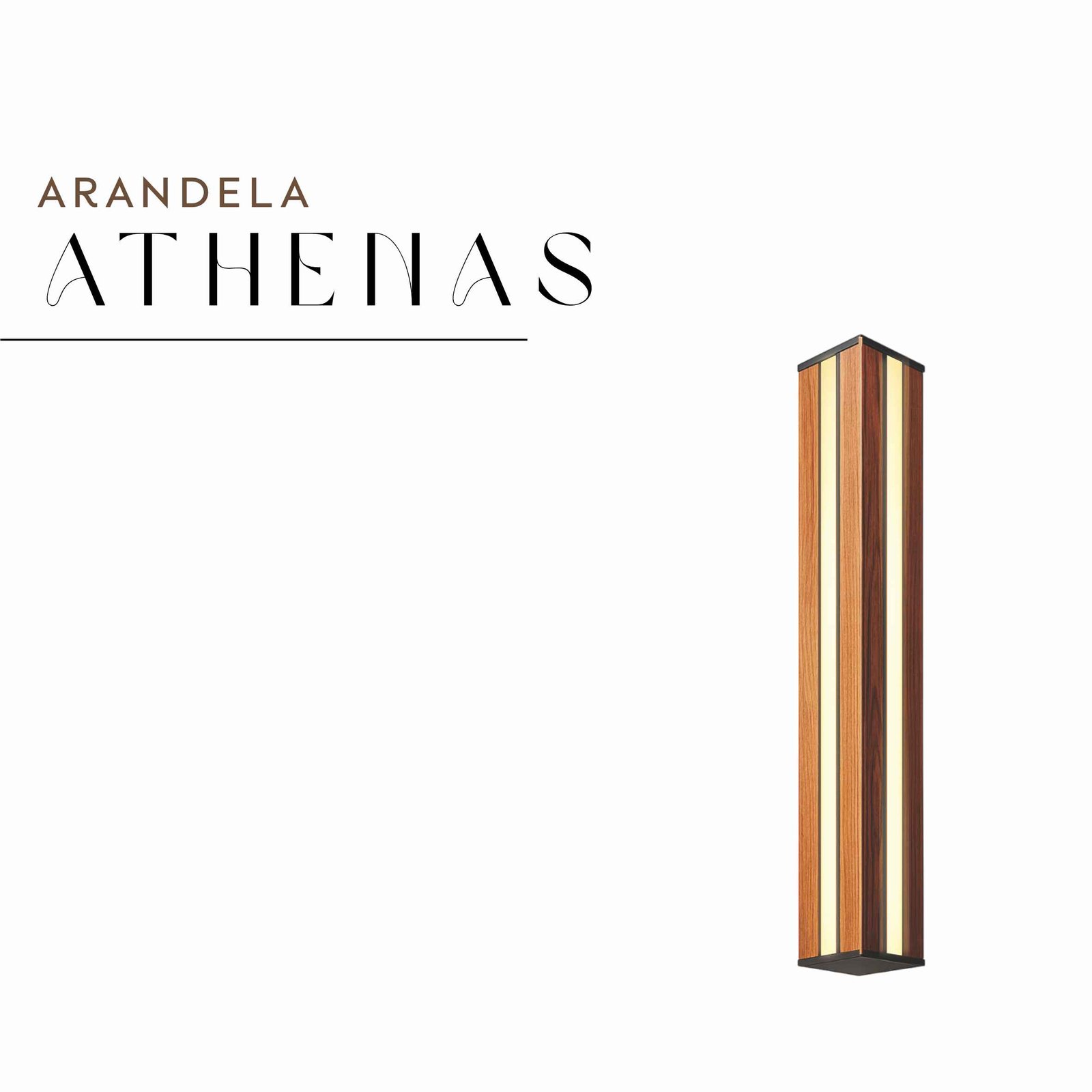 Arandela Led Athenas 18w Bivolt Dois Focos de Madeira Maciça Rústica de Demolição