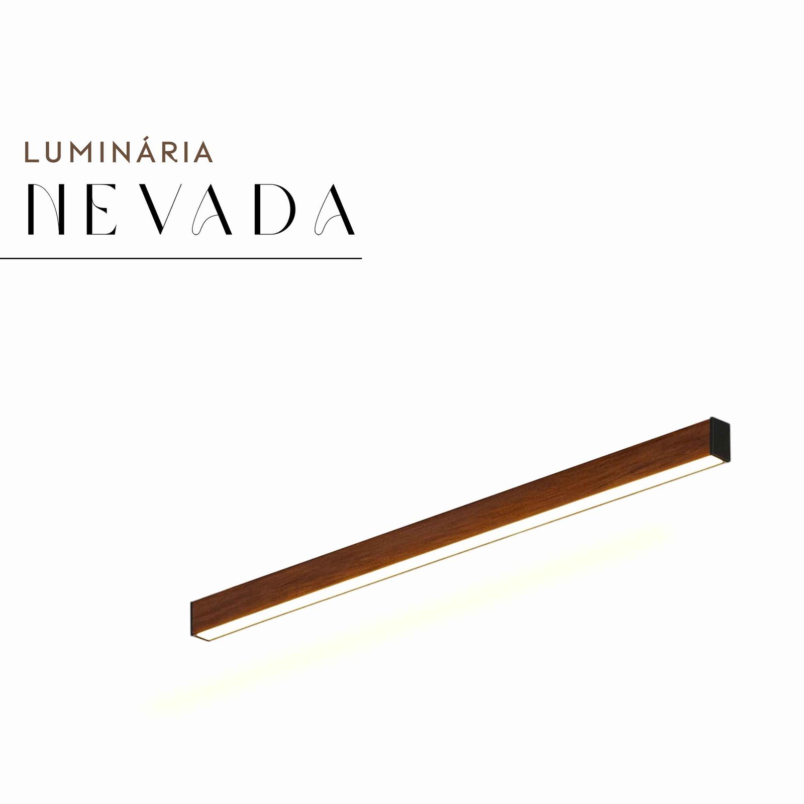 Luminária Led Nevada 36w 4000lm Bivolt de Madeira Maciça Rústica de Demolição