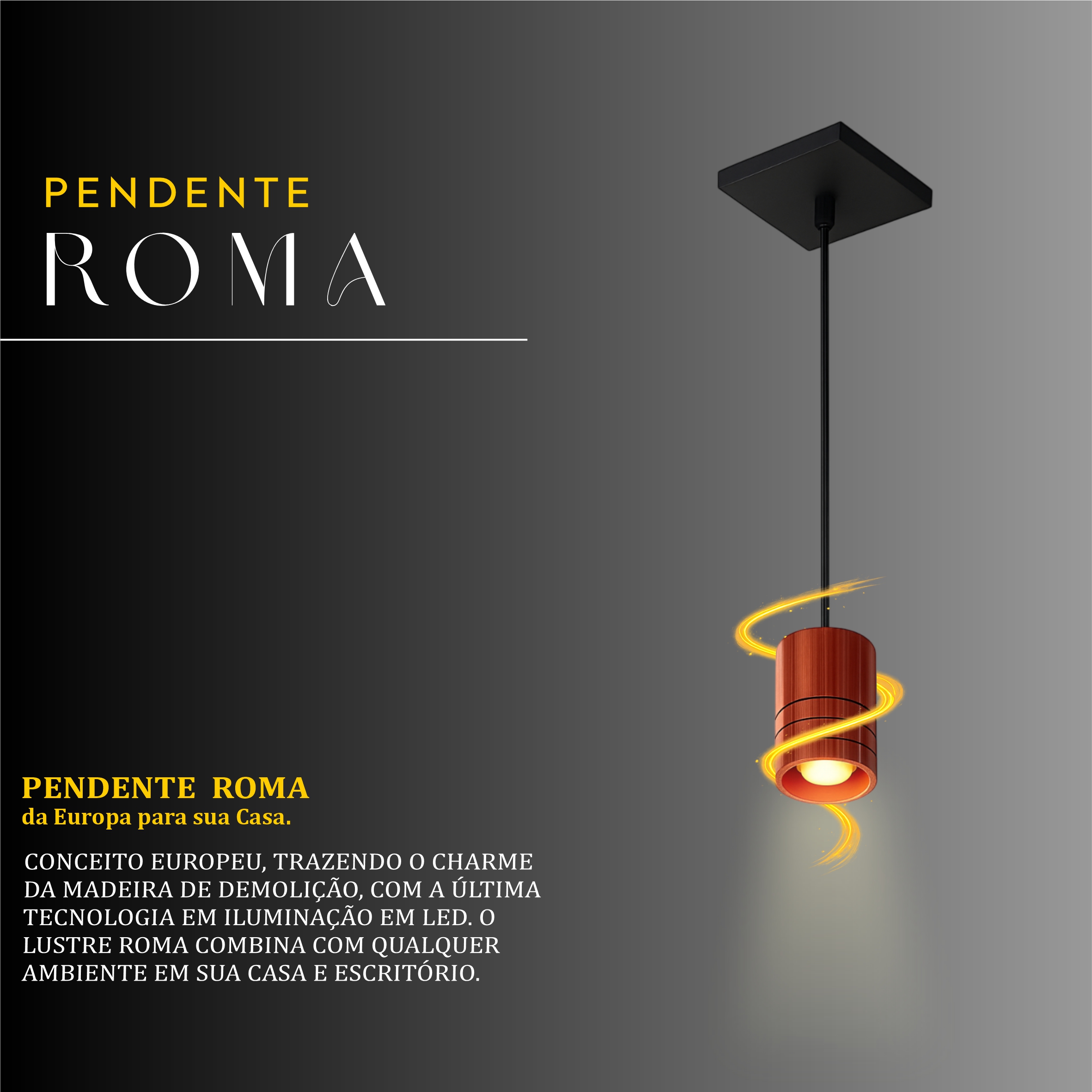 Pendente Roma Cabo PP
