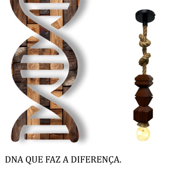 Pendente Jaspe Corda Rosca E27 - Imagem 5