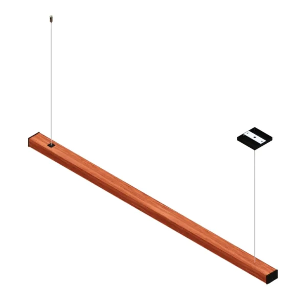 Pendente Led Dakota 36w 4000lm Bivolt Madeira Maciça - Imagem 4