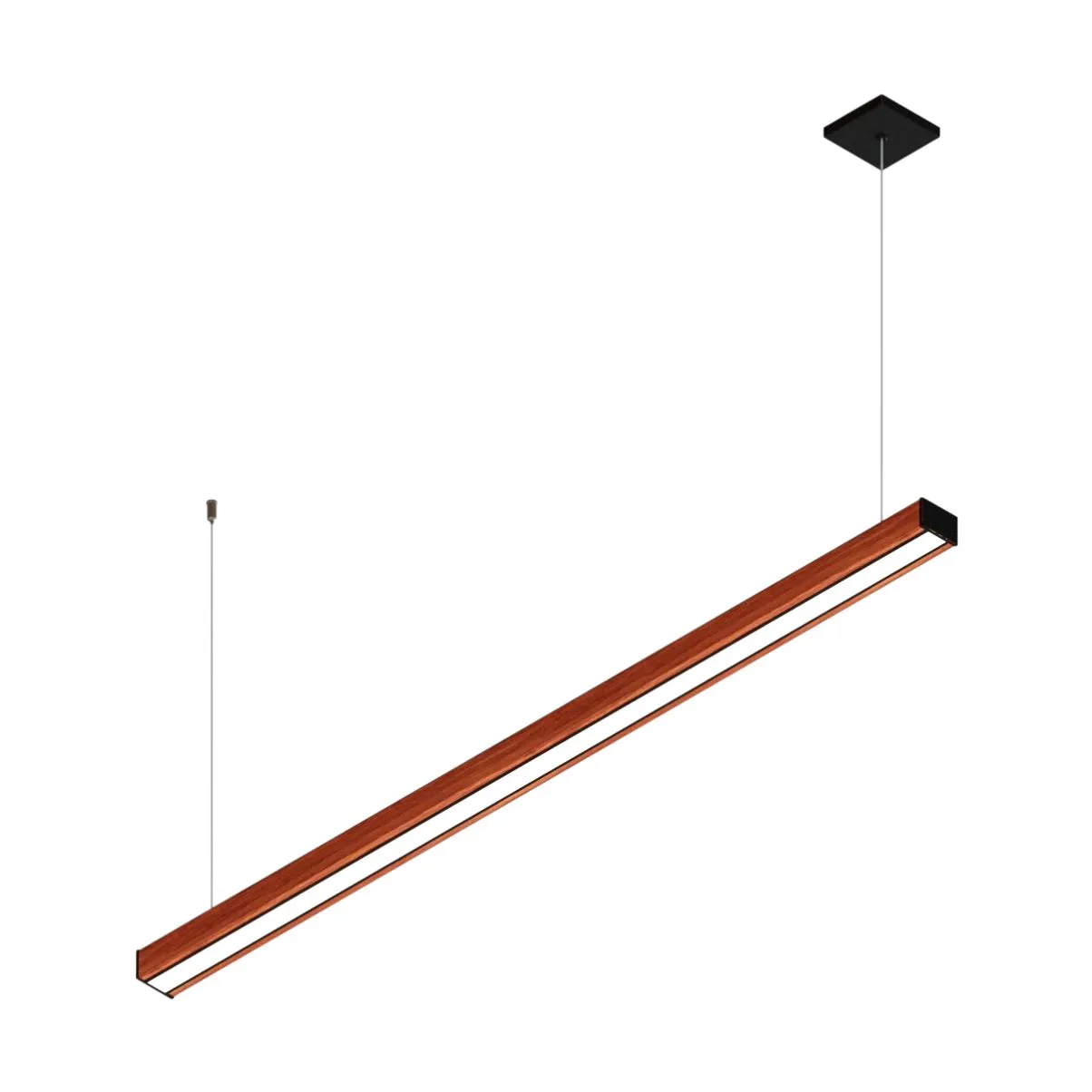 Pendente Led Dakota 36w 4000lm Bivolt Madeira Maciça