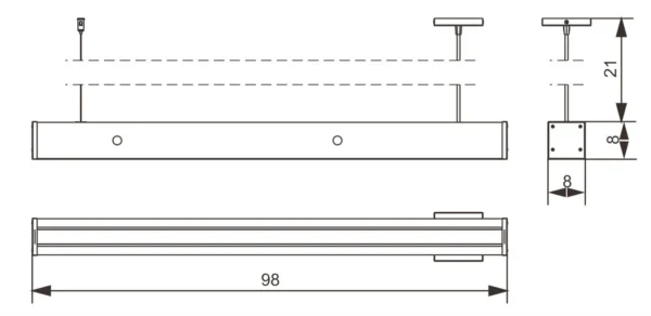Pendente Led Diamante 36w 4000lm Bivolt Madeira Maciça - Imagem 6