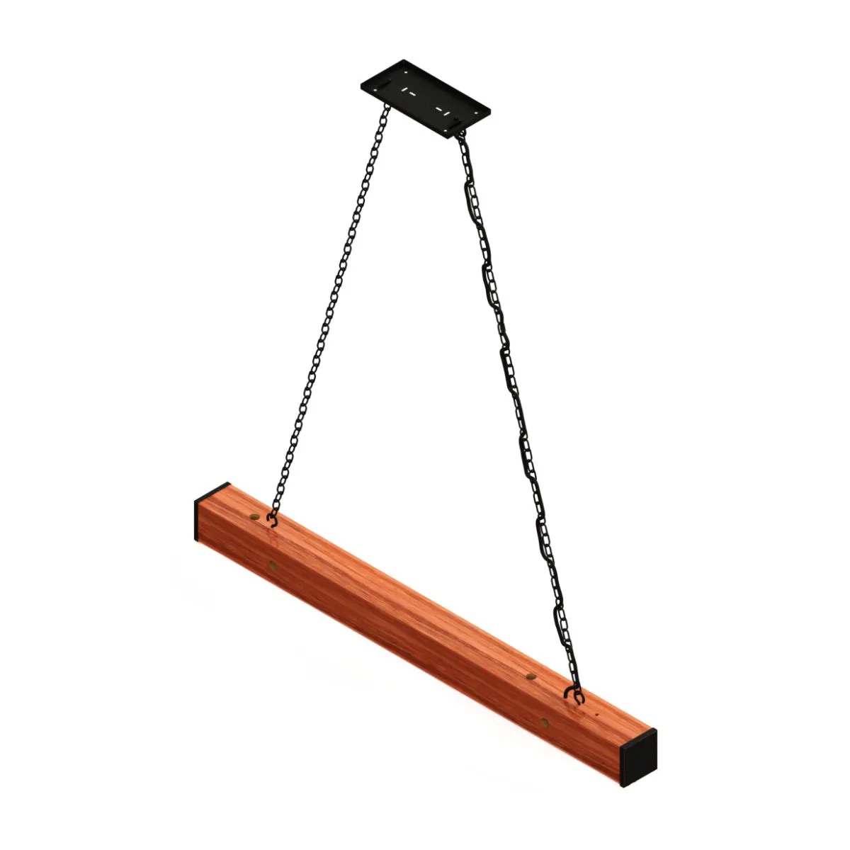 Pendente Led Diamante 36w 4000lm Bivolt Madeira Maciça