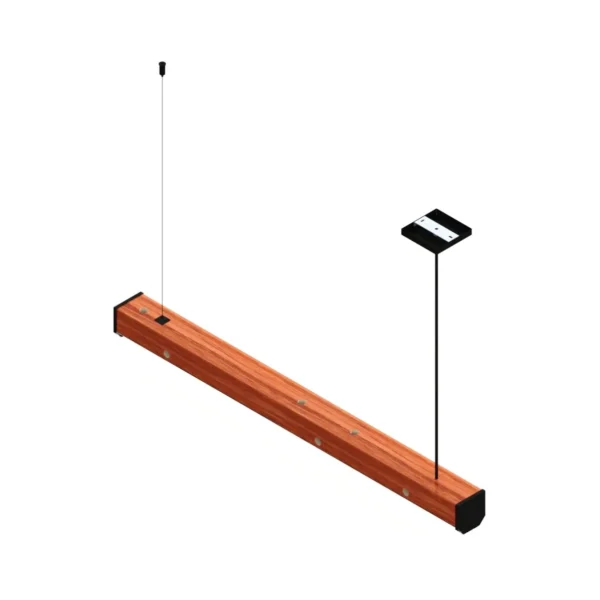 Luminária Led Jade 36w 4000lm Bivolt Madeira Maciça - Imagem 5