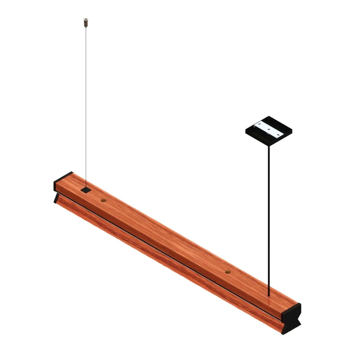 Pendente Led ÔNix 36w 4000lm Bivolt Madeira Maciça