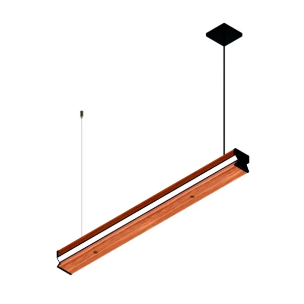 Pendente Led ÔNix 36w 4000lm Bivolt Madeira Maciça - Imagem 3