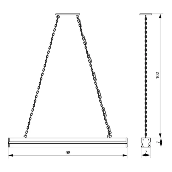 Pendente Led Ônix 36w 4000lm Bivolt Madeira Maciça - Imagem 6