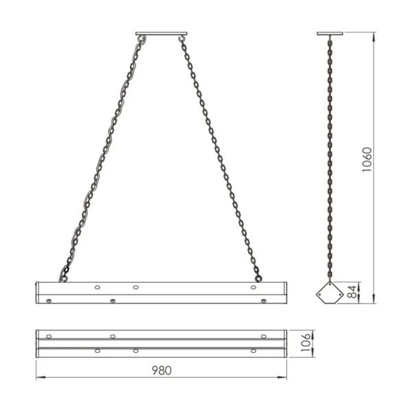 Pendente Led Oregon 36w 4000lm Bivolt Madeira Maciça - Imagem 6