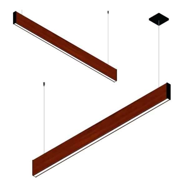 Pendente Led Pérola 24w 2400lm Bivolt Madeira Maciça