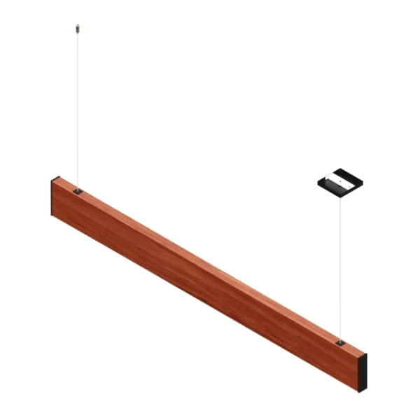 Pendente Led Pérola 24w 2400lm Bivolt Madeira Maciça - Imagem 4
