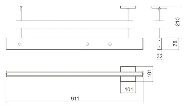 Pendente Led Quartzo 18w 2000lm Bivolt Madeira Maciça - Imagem 5