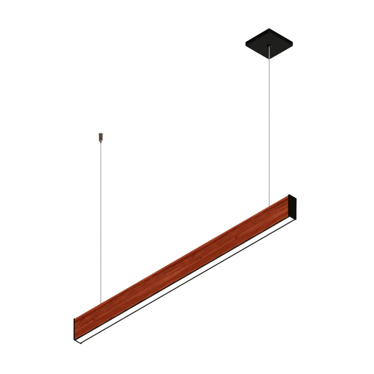 Pendente Led Quartzo 18w 2000lm Bivolt Madeira Maciça