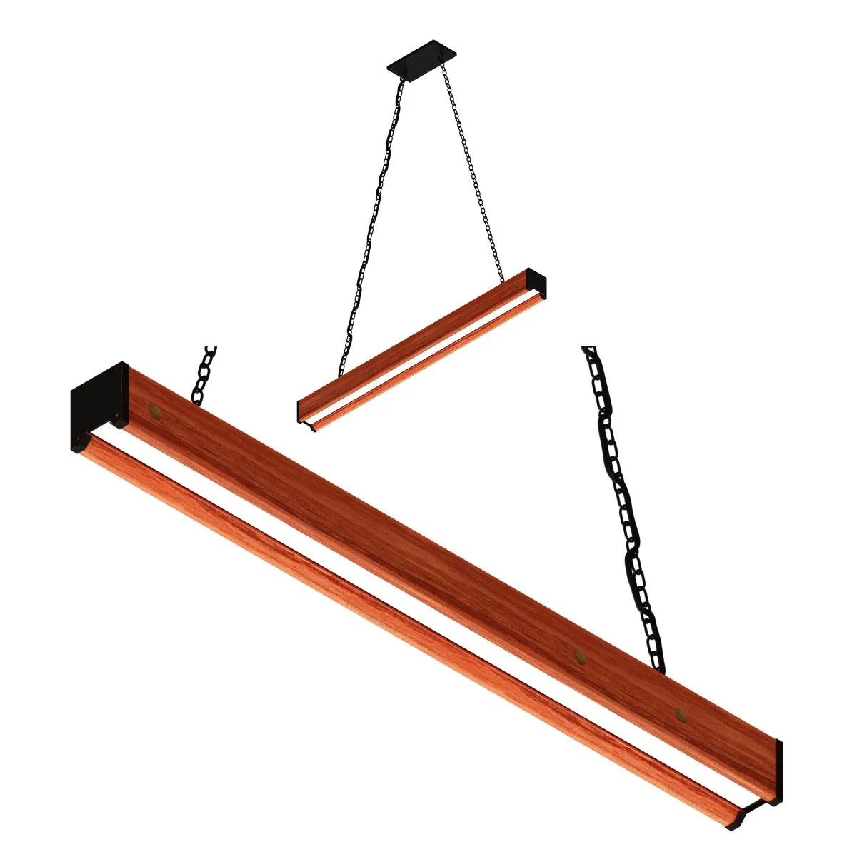 Pendente Led Rubi 36w 4000lm Bivolt Madeira Maciça