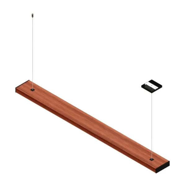 Pendente Led Sardonica 36w 4000lm Bivolt Madeira Maciça - Imagem 4