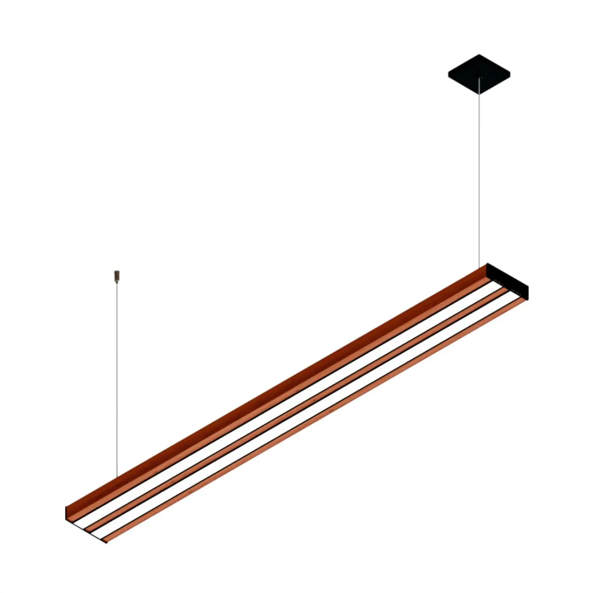 Pendente Led Sardonica 36w 4000lm Bivolt Madeira Maciça