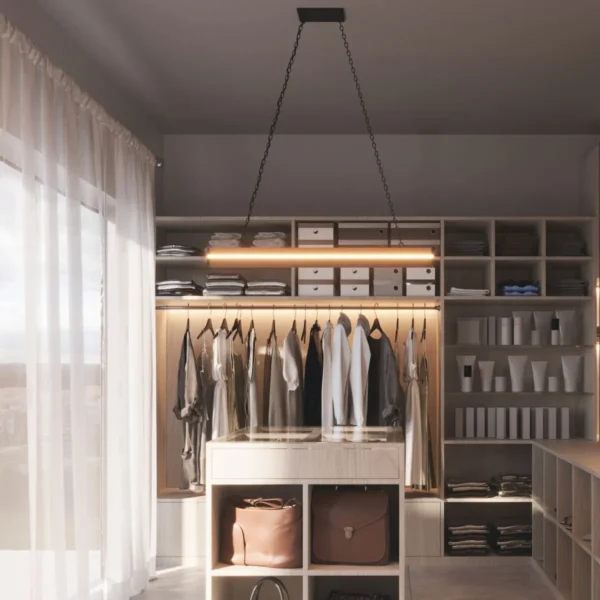 Pendente Led Turquesa 36w 4000lm Bivolt Madeira Maciça - Imagem 10