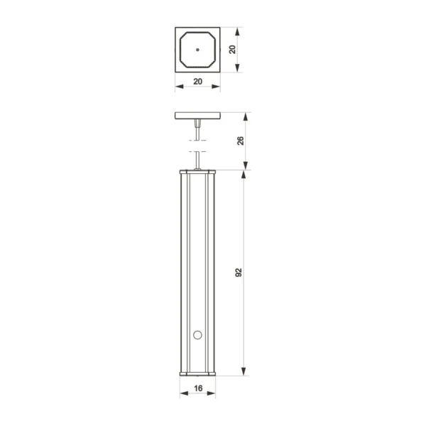 Pendente Led Esmeralda Canto 36w 4000lm Bivolt Madeira Maciça - Imagem 4