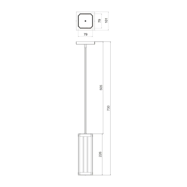 Pendente Led Ágata Centro 18w 2000lm Bivolt Madeira Maciça - Imagem 6