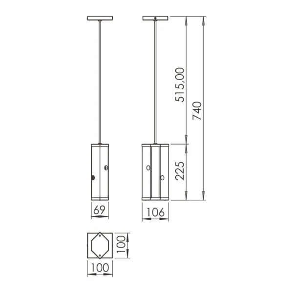 Pendente Led Maine 18w 2000lm Bivolt Madeira Maciça - Imagem 4