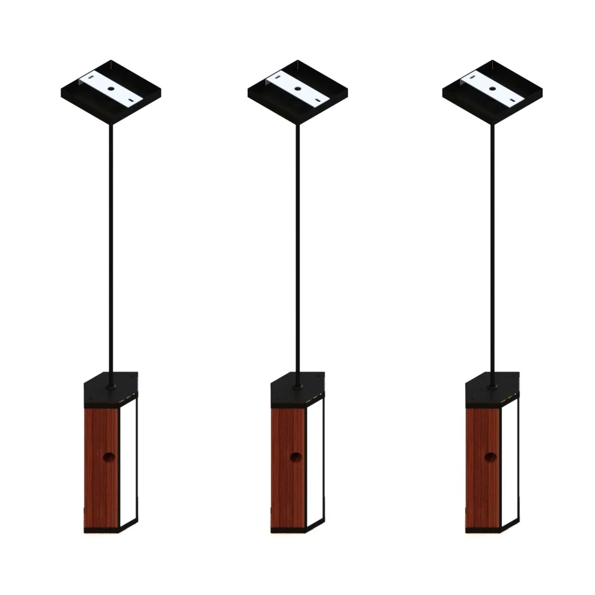 Pendente Led Maine 18w 2000lm Bivolt Madeira Maciça