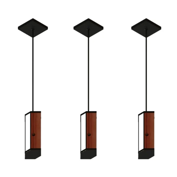 Pendente Led Maine 18w 2000lm Bivolt Madeira Maciça - Imagem 6