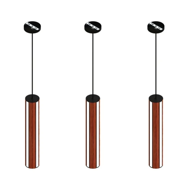 Pendente Led Michigan 36w 4000lm Bivolt Madeira Maciça - Imagem 3