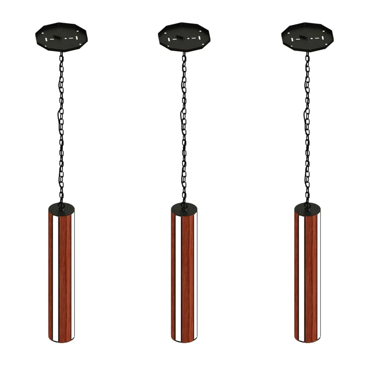 Pendente Led Michigan 36w 4000lm Bivolt Madeira Maciça