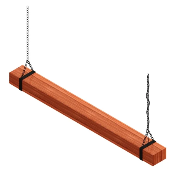 Pendente Led Pólux 48w 4800lm Bivolt Madeira Maciça - Imagem 3