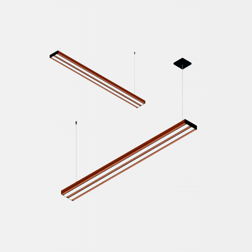 Pendente Led Sardonica 36w 4000lm Bivolt Madeira Maciça