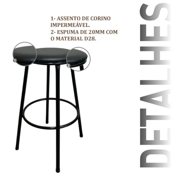 Banqueta Alta Braga - Imagem 4