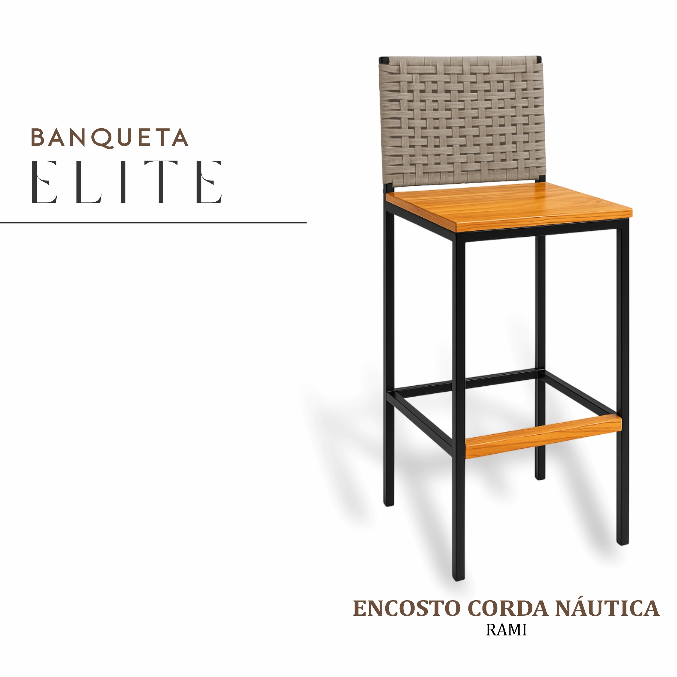 Banqueta Elite Corda Náutica Rami