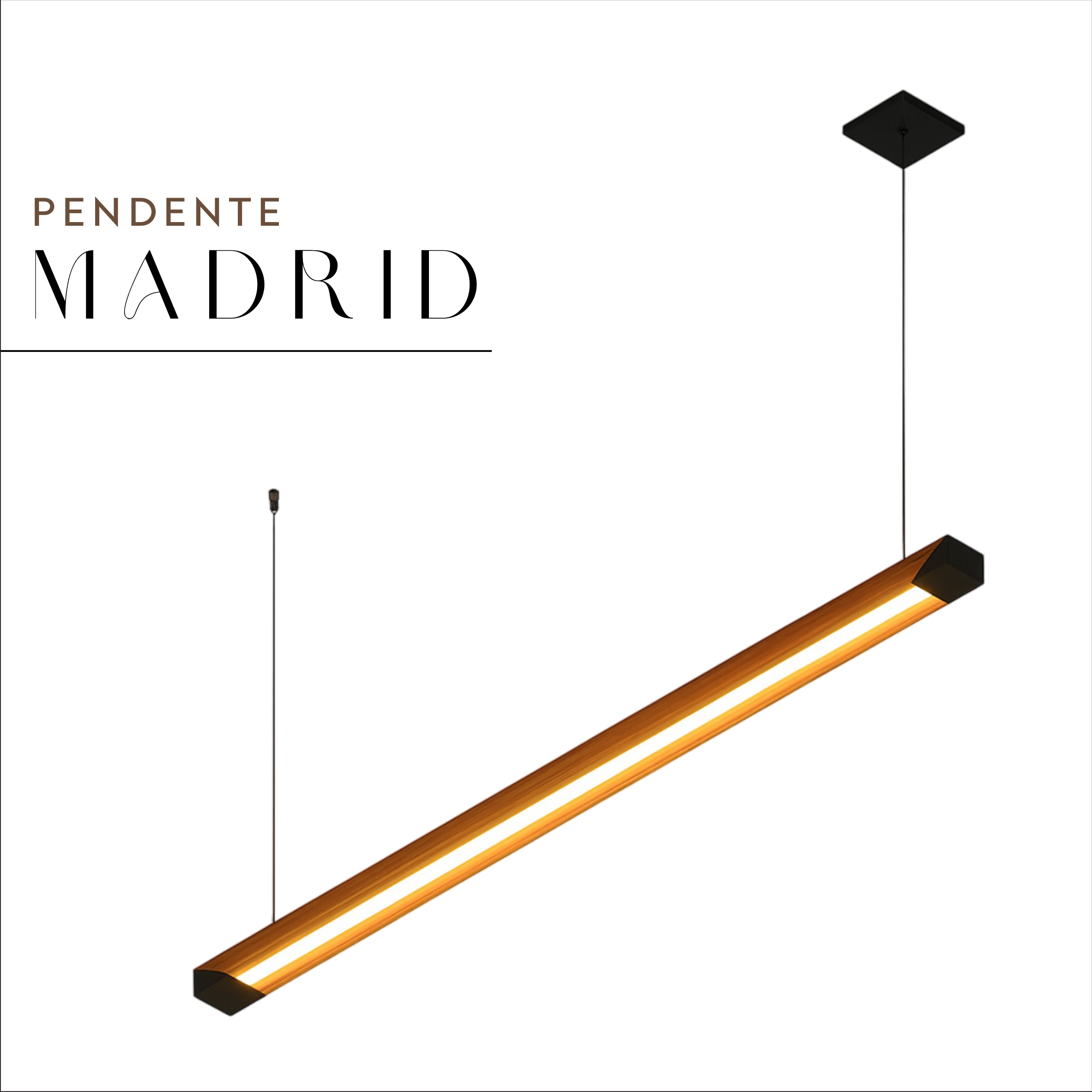 Pendente Madrid Led Tubular