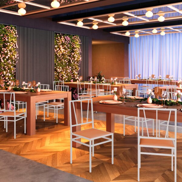 Cadeira Buffet Cabul de Aço com Corino - Imagem 8