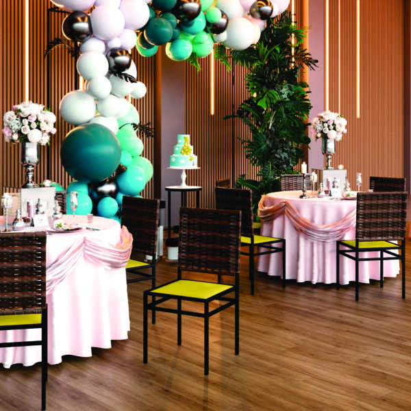 Cadeira Buffet Damasco de Aço com Junco - Imagem 17