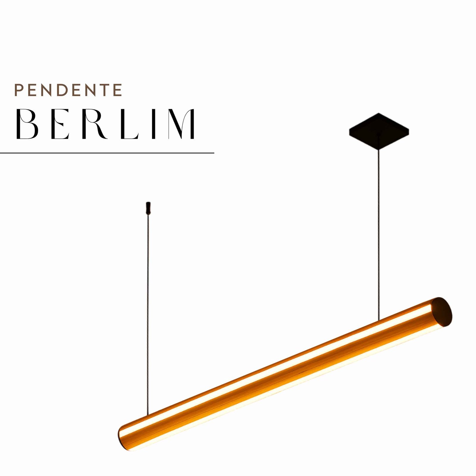 Pendente Led Berlim 36w 4000lm Bivolt de Madeira Maciça Rústica de Demolição