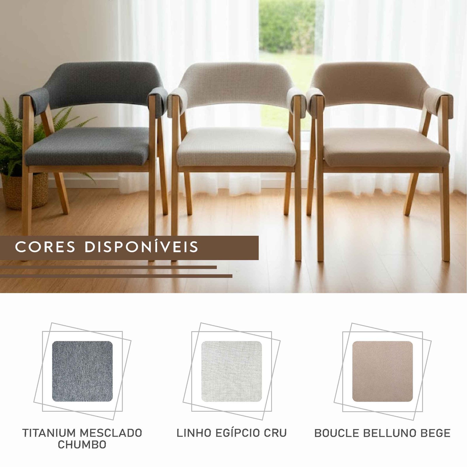 Poltrona Master Luxo de Tecido e Madeira Maciça de Demolição